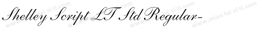Shelley Script LT Std Regular字体转换